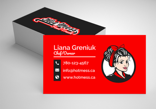 Hot Mess Business Card Back
