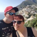 My wife and I on the Amalfi Coast.