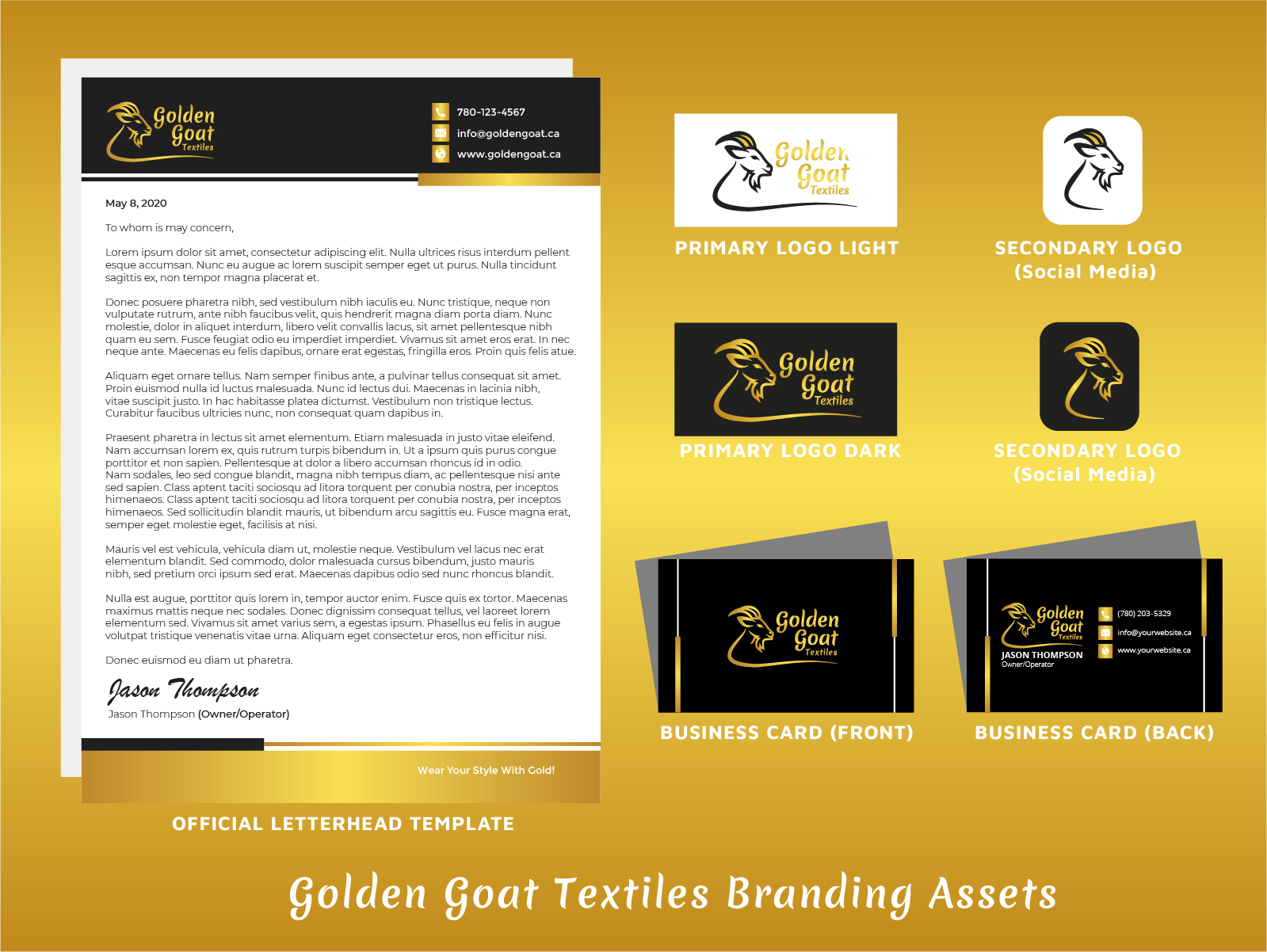 Golden Goat Brand Assets